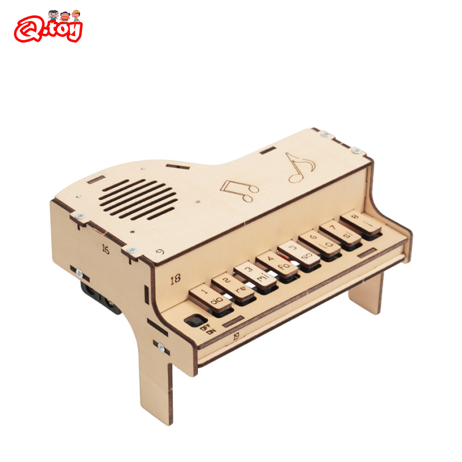 Diy Electronics Parts - Modello di pianoforte elettronico in legno