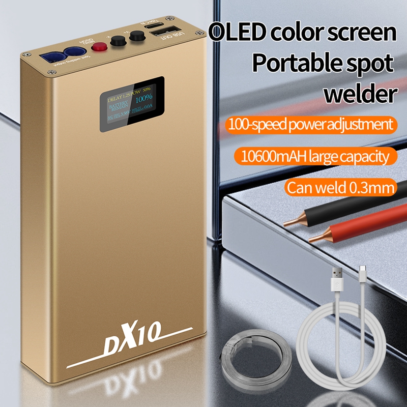 Diy Electronics Spot Welder - 10600mah DX10 Saldatrice a punti portatile
