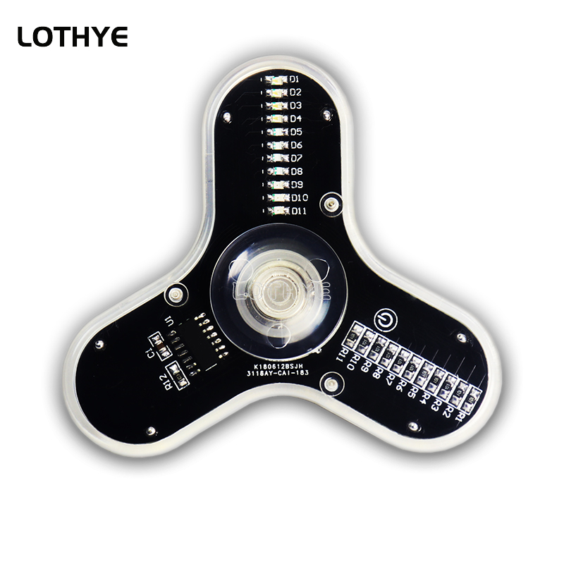 Diy Electronics Parts - LED Fidget Spinner Produzione Altoparlante Atmosfera