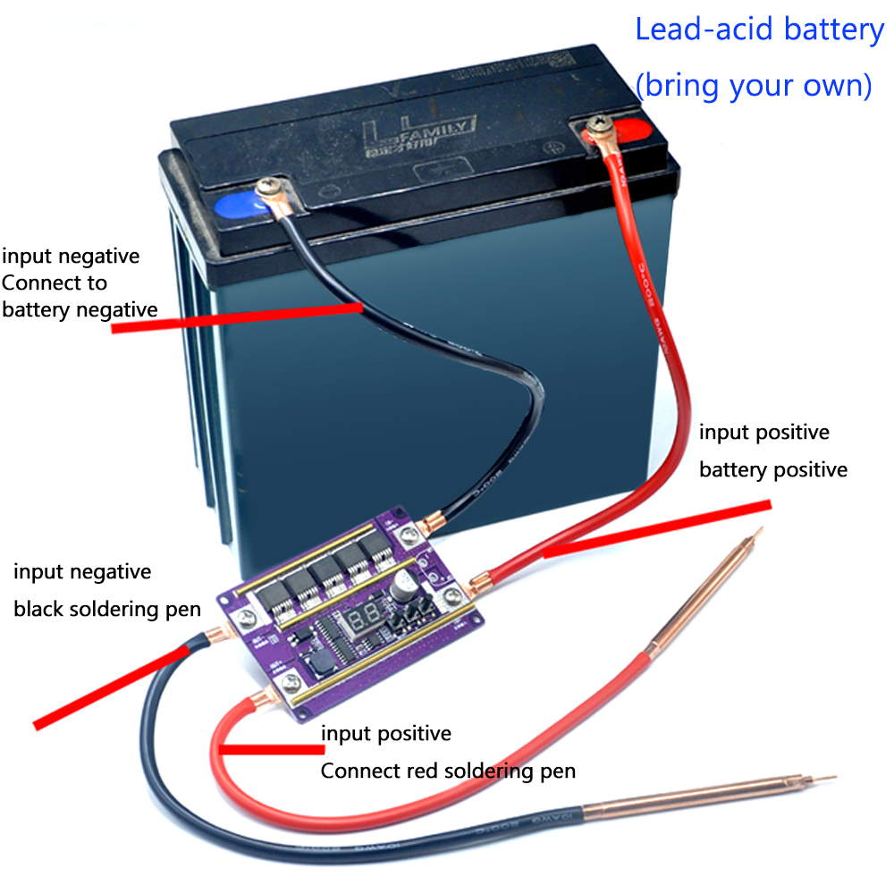 12V Saldatore a punti Kit fai  - Diy Electronics Spot Welder recensione e prezzo