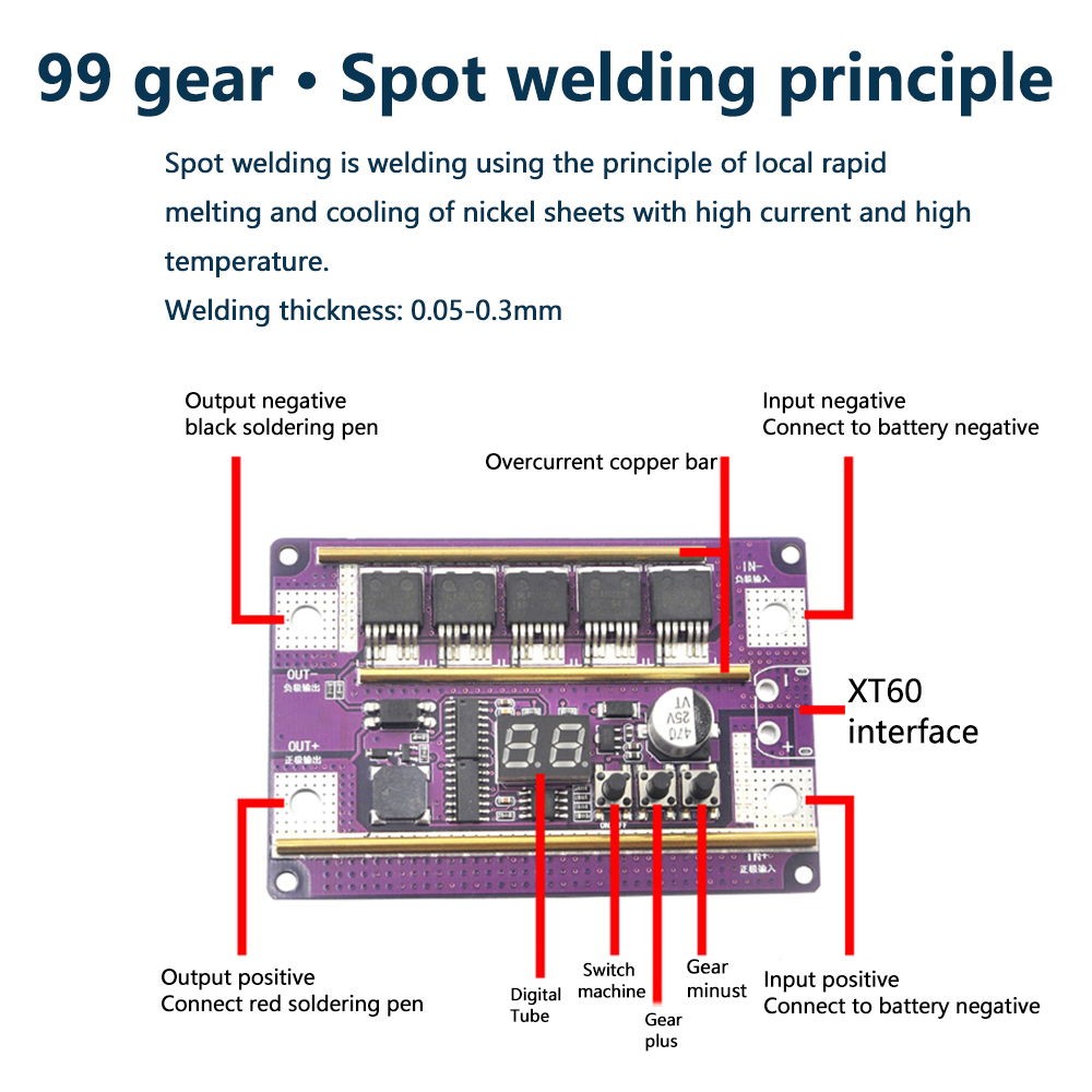 12V Saldatore a punti Kit fai  - Diy Electronics Spot Welder recensione e prezzo