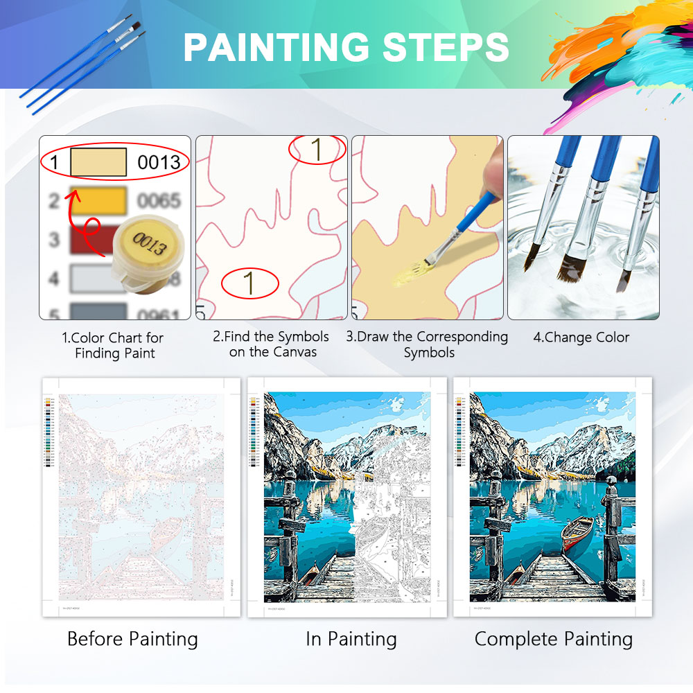 HUACAN Kit Pittura a Numeri su - Diy Elektronik recensione e prezzo