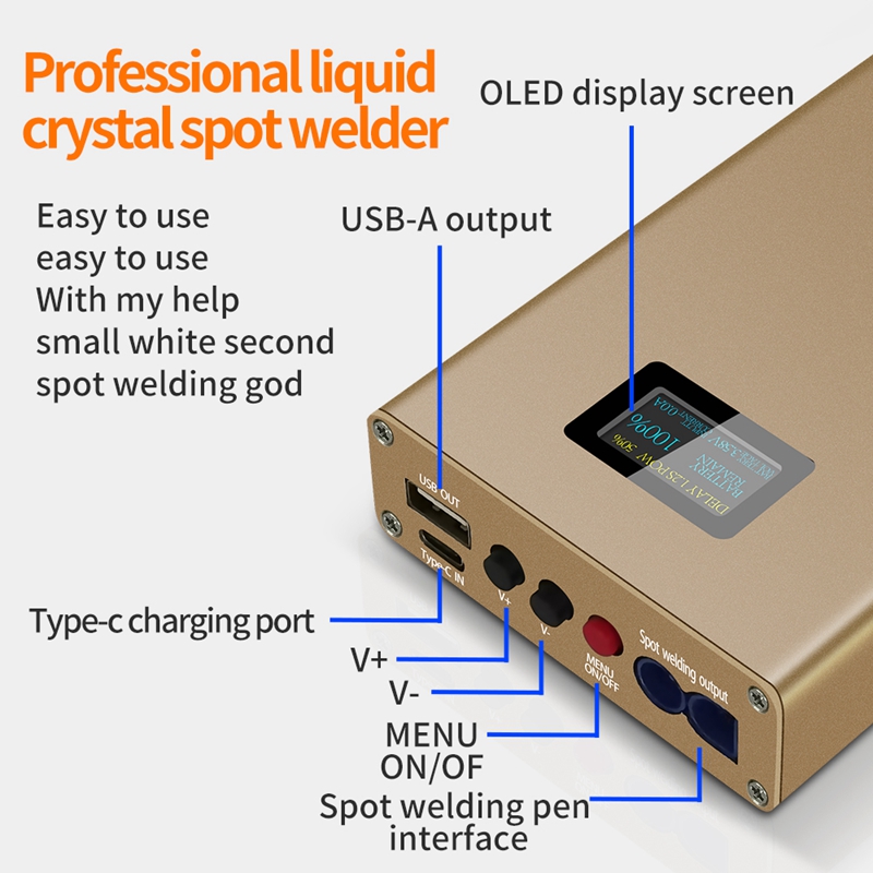 10600mah DX10 Saldatrice a pun - Diy Electronics Spot Welder recensione e prezzo