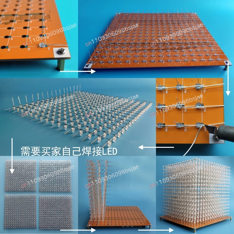 Kit Cubo Luminoso 3D16MINI 16X - Diy Electronics Parts recensione e prezzo