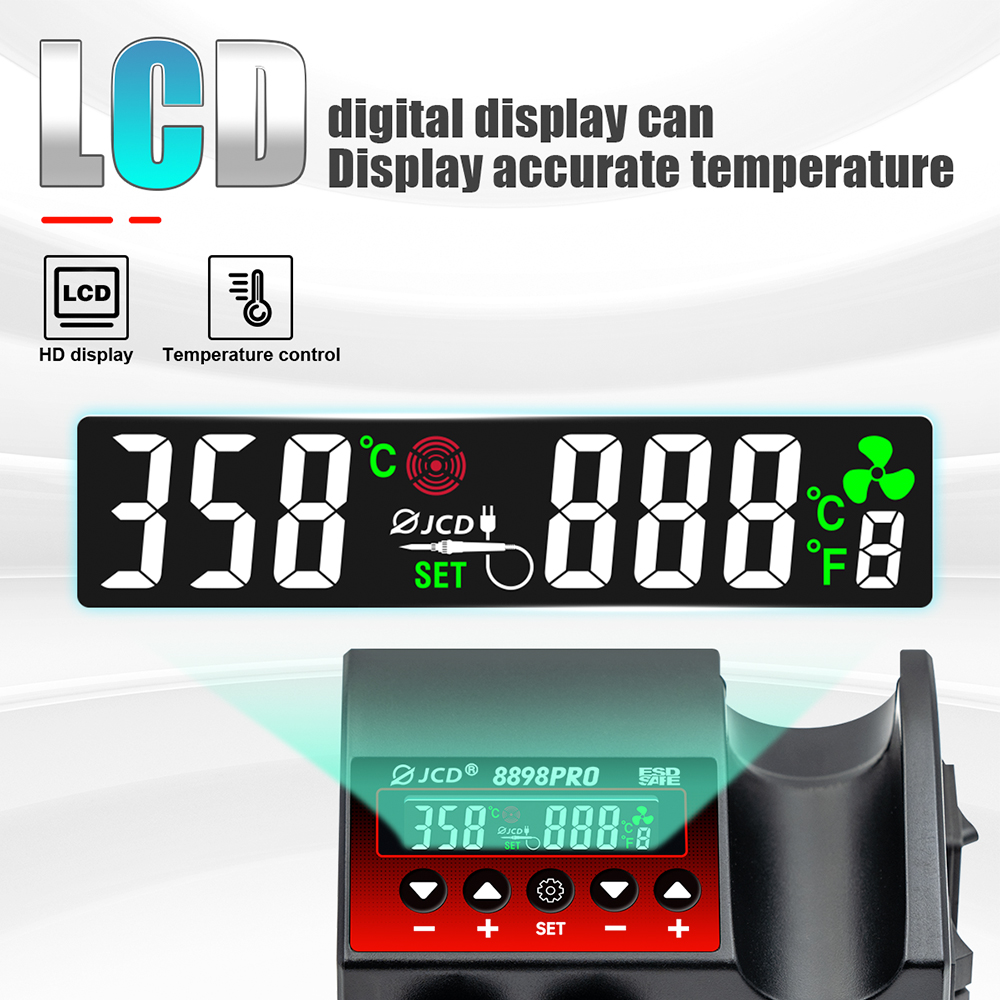 JCD 8898Pro stazione di saldat - Hot Air Rework Station recensione e prezzo